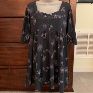 *ELEMENT* Patterned Babydoll Dress